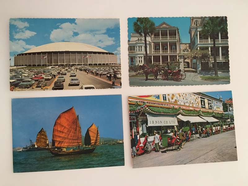 VINTAGE LOT OF 4 POSTCARDS
