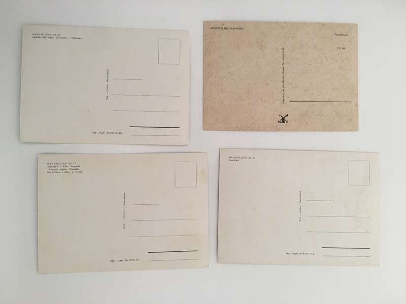 VINTAGE LOT OF 4 POSTCARDS