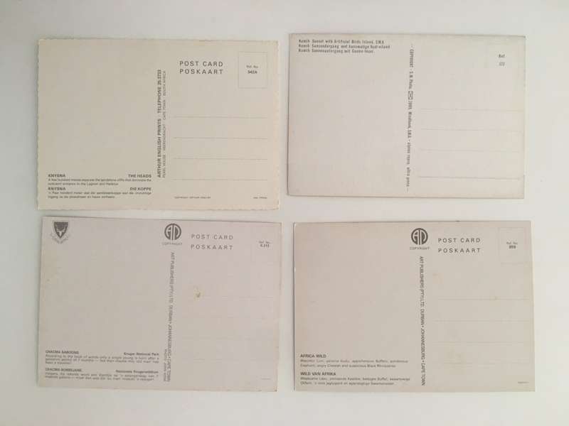 VINTAGE LOT OF 4  POSTCARDS