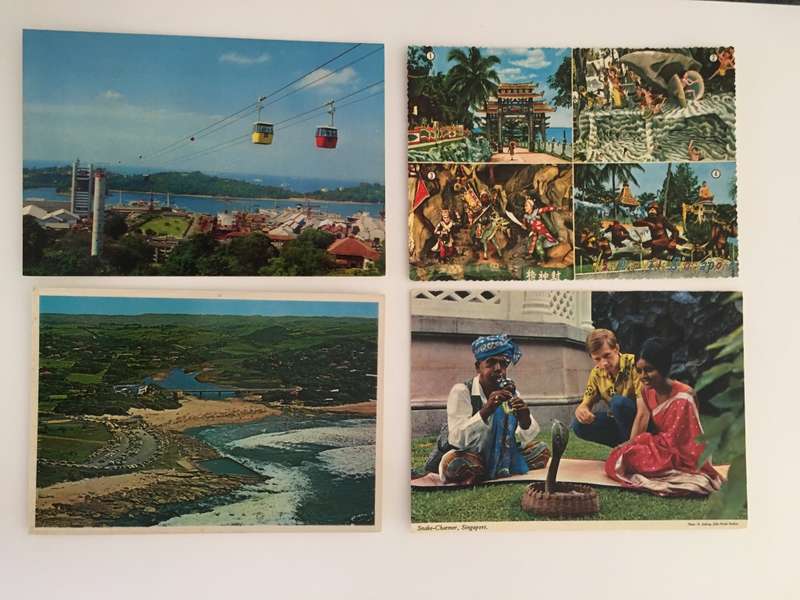 VINTAGE LOT OF 4 POSTCARDS