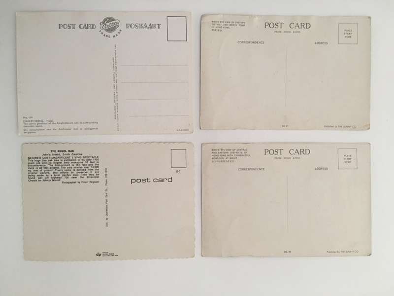 VINTAGE LOT OF 4 POSTCARDS