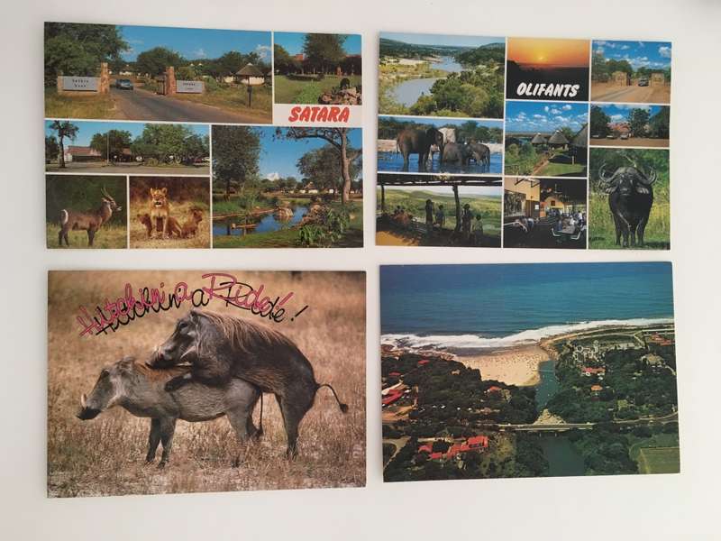 VINTAGE LOT OF 4 POSTCARDS