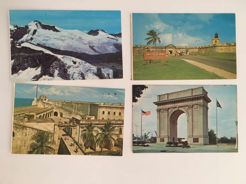VINTAGE LOT OF 4 POSTCARDS