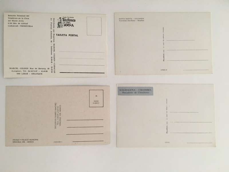 VINTAGE LOT OF 4 POSTCARDS