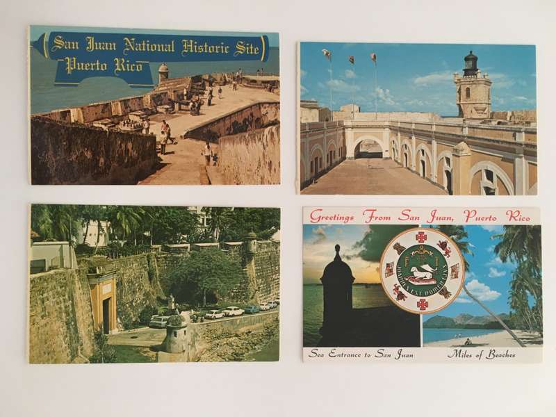 VINTAGE  LOT OF 4 POSTCARDS