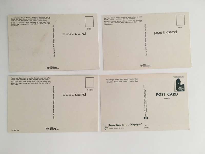VINTAGE  LOT OF 4 POSTCARDS