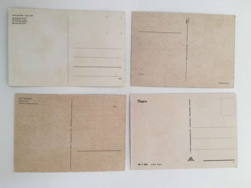 VINTAGE LOT OF 4 POSTCARDS