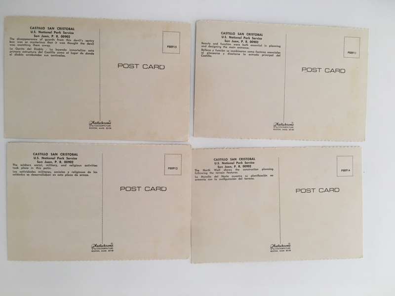 VINTAGE LOT OF 4 POSTCARDS