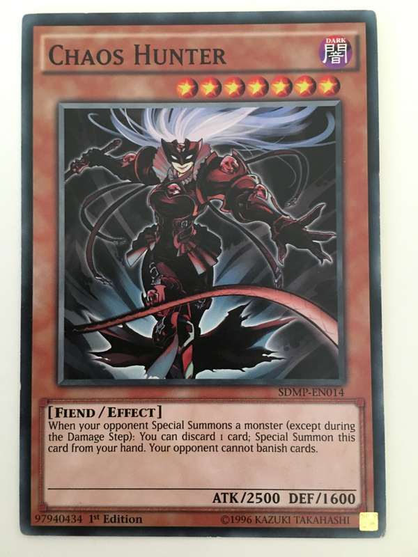YU-GI-OH TRADING CARD - CHAOS HUNTER