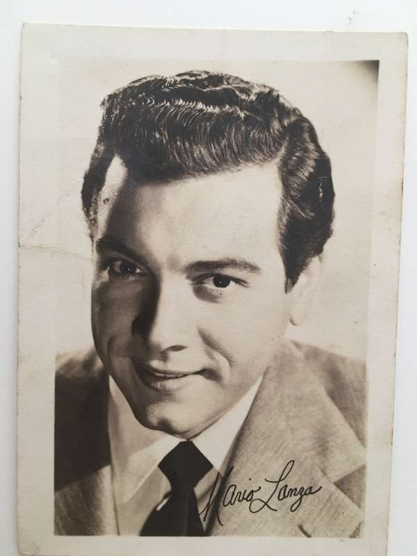 MARIO  LANZA  - AUTOGRAPH  PRINTED  SUPER RARE!!!!