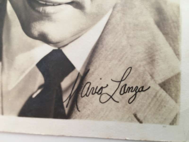 MARIO  LANZA  - AUTOGRAPH  PRINTED  SUPER RARE!!!!