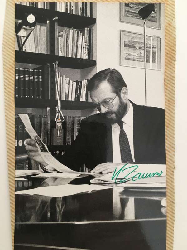 AUTOGRAPHED SIGNED - KRZYSZTOF ZANUSSI -POLISH FILM AND THEATRE DIRECTOR