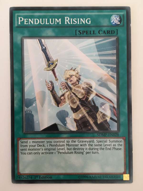 YU-GI-OH TRADING CARD - PENDULUM RISING