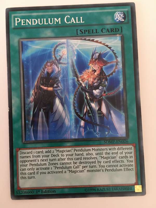 YU-GI-OH TRADING CARD - PENDULUM CALL