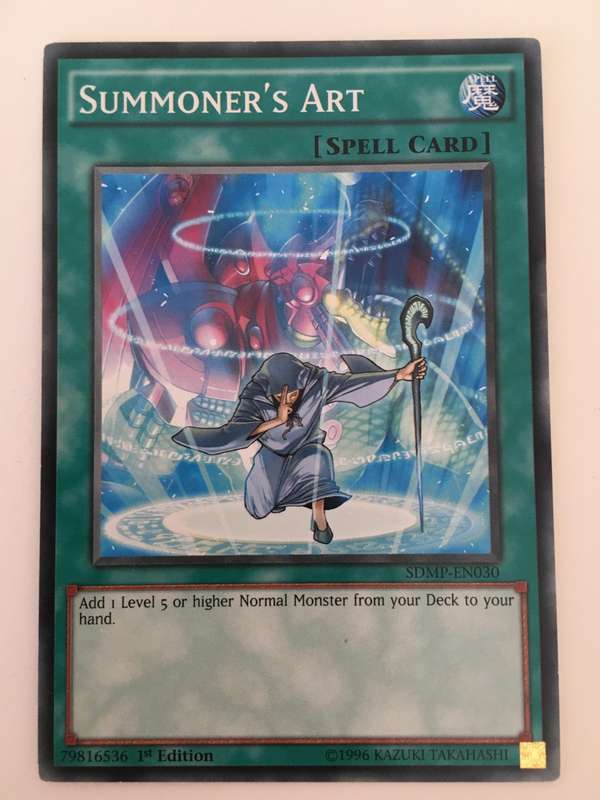 YU-GI-OH TRADING CARD - SUMMONER`S ART