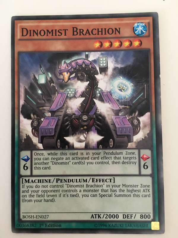 YU-GI-OH TRADING CARD - DINOMIST BRACHION