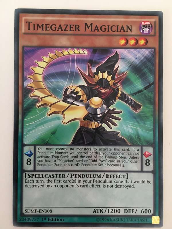 YU-GI-OH TRADING CARD - TIMEGAZER MAGICIAN