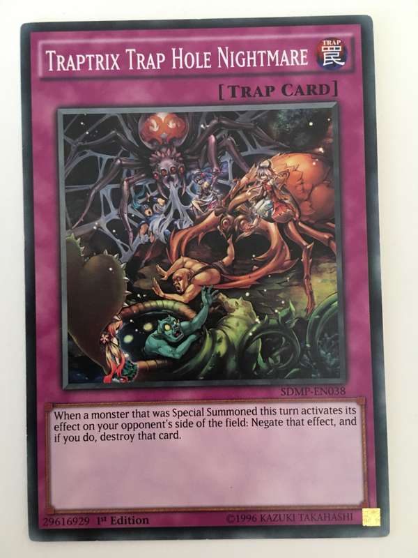 YU-GI-OH TRADING CARD - TRAPTRIX TRAP HOLE NIGHTMARE