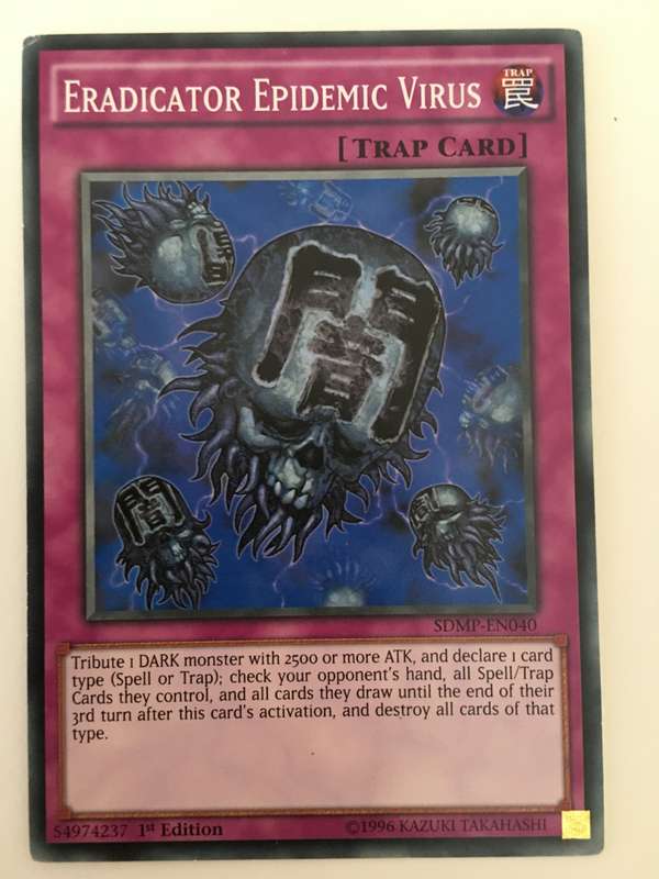 YU-GI-OH TRADING CARD - ERADICATOR EPIDEMIC VIRUS