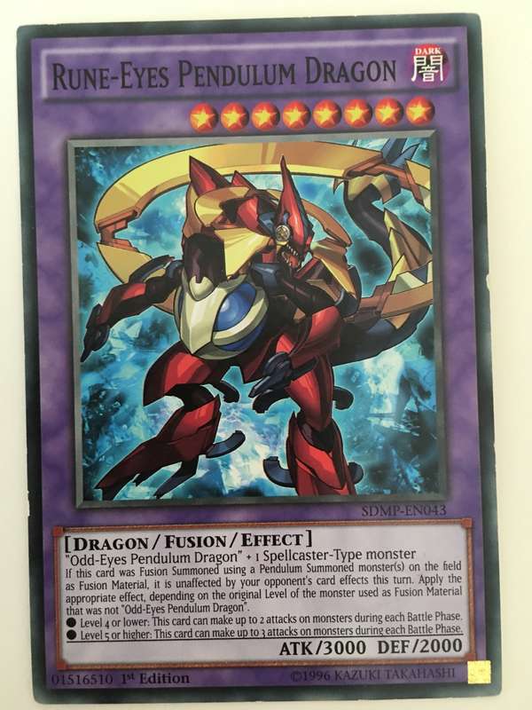 YU-GI-OHTRADING CARD RUNE-EYES PENDULUM DRAGON