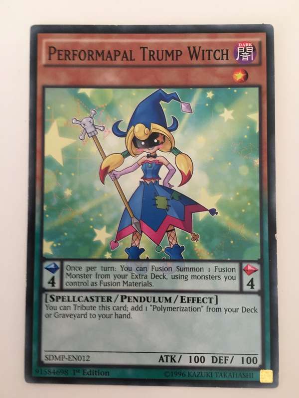 YU-GI-OH TRADING CARD - PERFORMAPAL  TRUMP WITCH