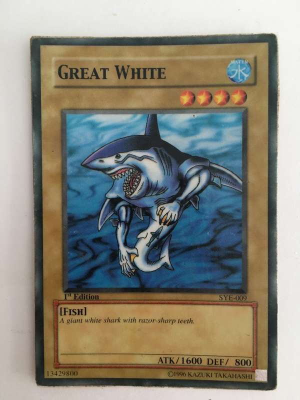 YU-GI-OH TRADING CARD - GREAT WHITE