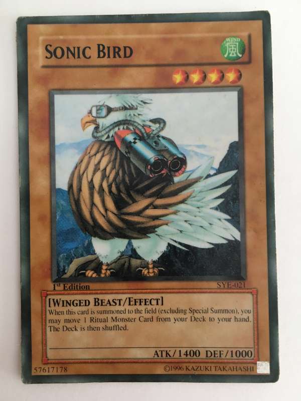 YU-GI-OH TRADING CARD - SONIC BIRD