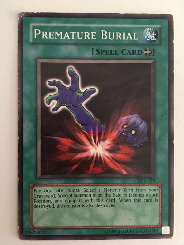 YU-GI-OH TRADING CARD - PREMATURE BURIAL
