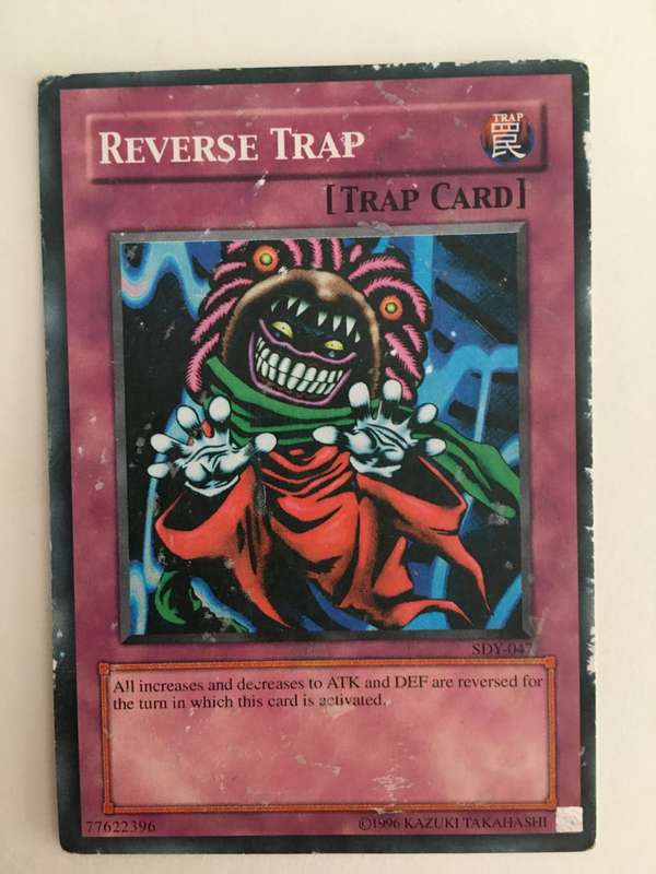 YU-GI-OH TRADING CARD - REVERSE TRAP