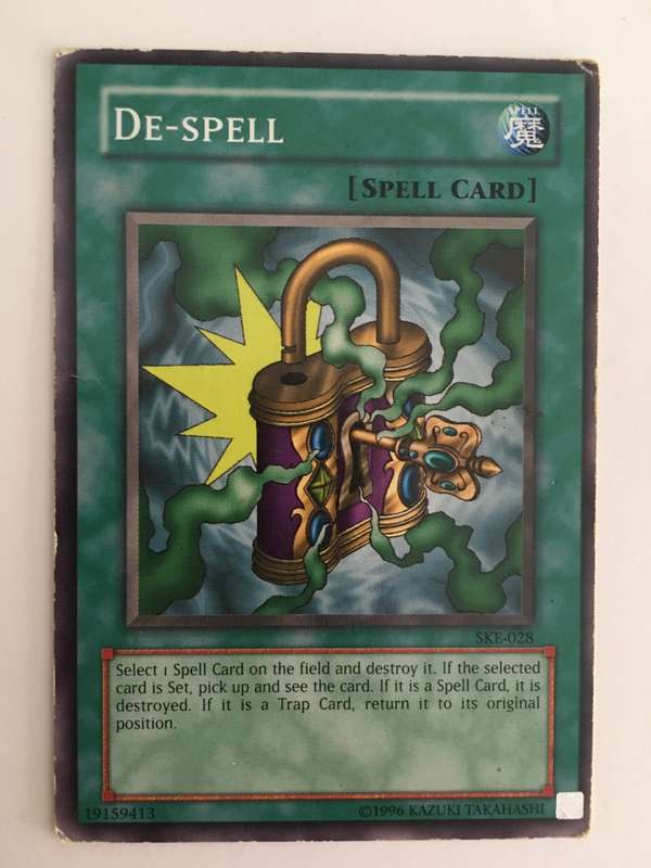 YU-GI-OH TRADING CARD - DE-SPELL