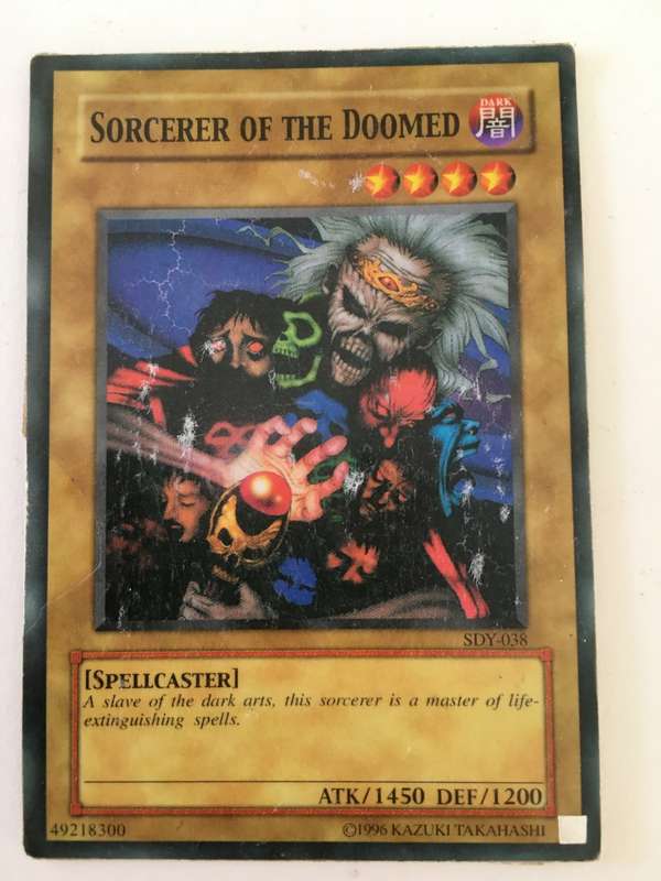 YU-GI-OH TRADING CARD - SORCERER OF THE DOOMED