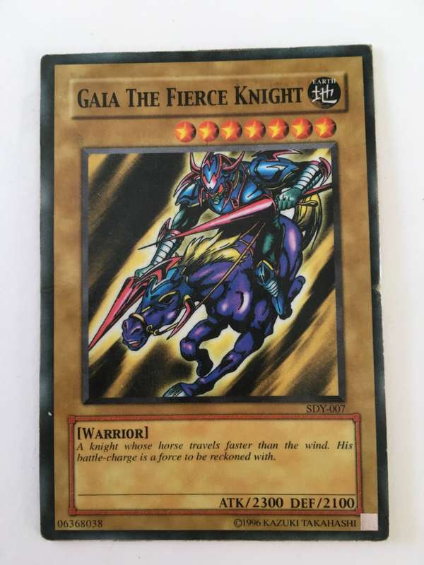 YU-GI-OH TRADING CARD - GAIA THE FIERCE KNIGHT