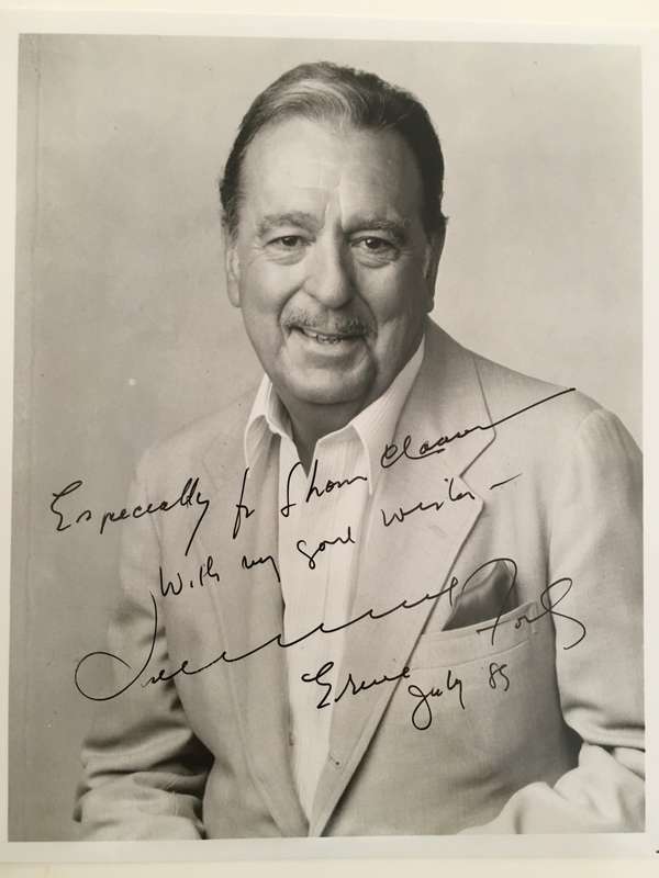AUTOGRAPHED/ SIGNED - TENNESSEE ERNIE FORD - A4 SIZE