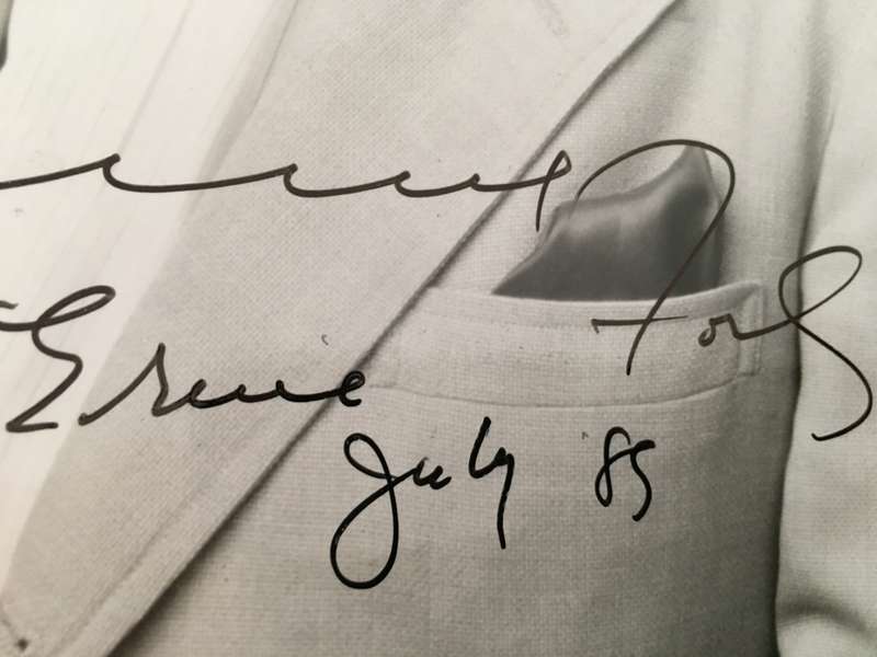 AUTOGRAPHED/ SIGNED - TENNESSEE ERNIE FORD - A4 SIZE
