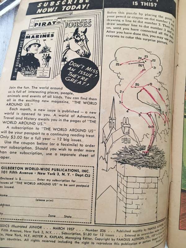 VINTAGE CLASSICS ILLUSTRATED JUNIOR - THE CHIMNEY SWEEP - 1957