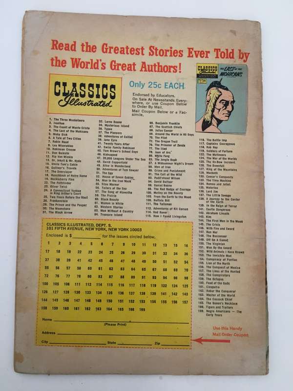 VINTAGE - CLASSICS ILLUSTRATED - WHITE FANG - 1969