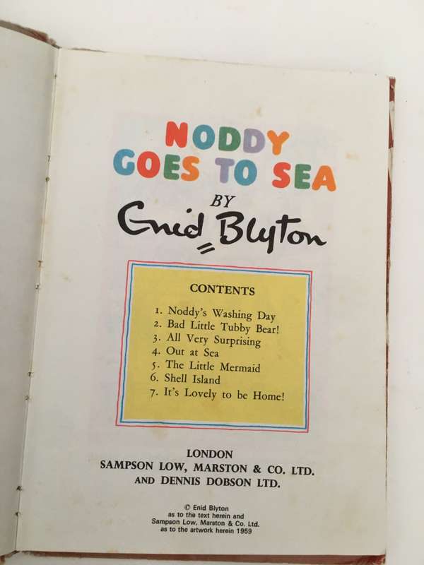VINTAGE NODDY GOES TO SEA - BOOK NO. 18 - 1959