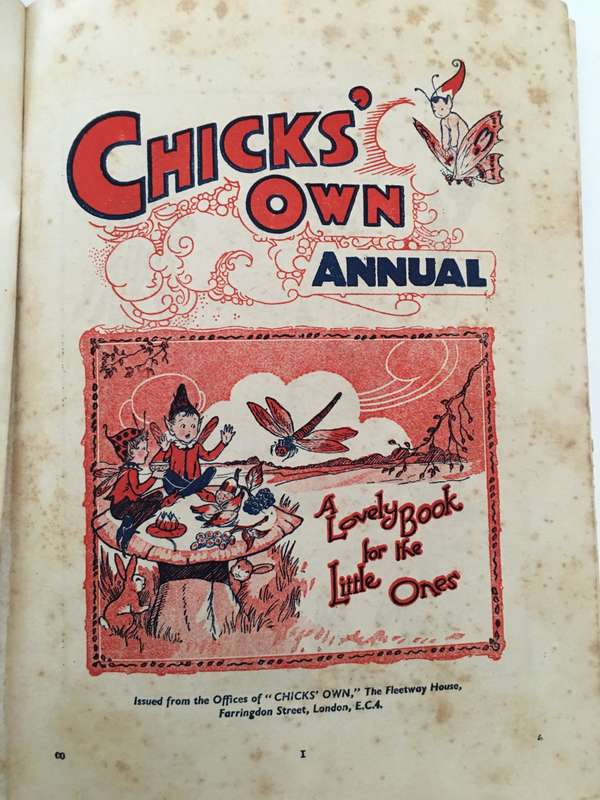 LOVELY VINTAGE CHICK`S OWN ANNUAL - 1949