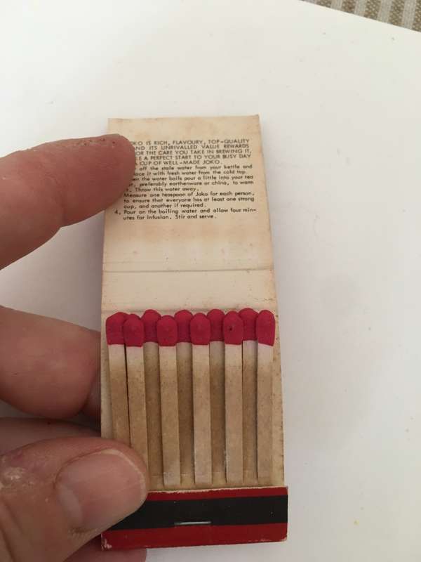 VINTAGE MATCH BOOK JOKO TEA