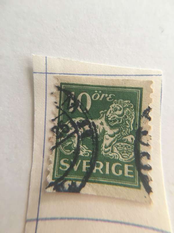 SWEDEN 1920 USED STAMP