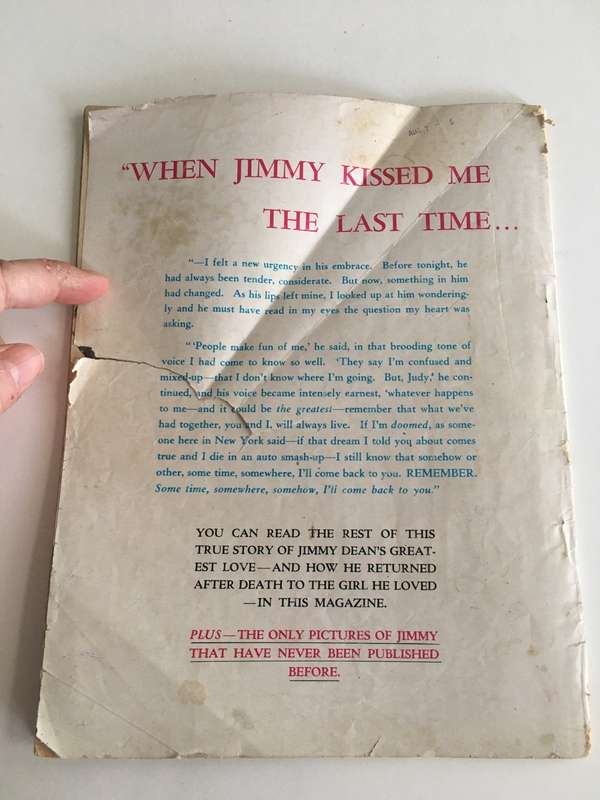 VINTAGE JIMMY DEAN RETURNS VINTAGE MAGAZINE - 1956