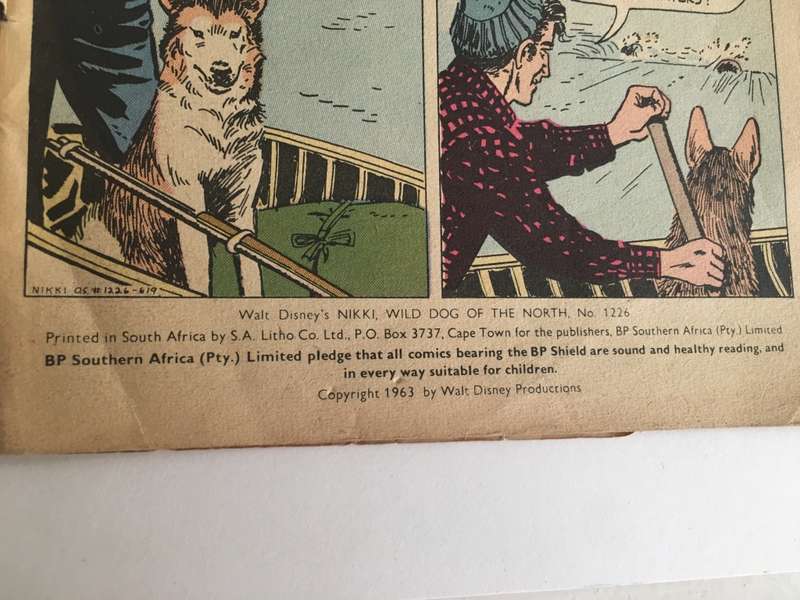 VINTAGE - BP - WALT DISNEYS NIKKI, WILD DOG OF THE NORTH - 1963