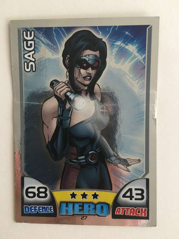 TOPPS DC MARVEL HERO ATTAX - HERO  - SAGE / FOIL / SHINY CARD