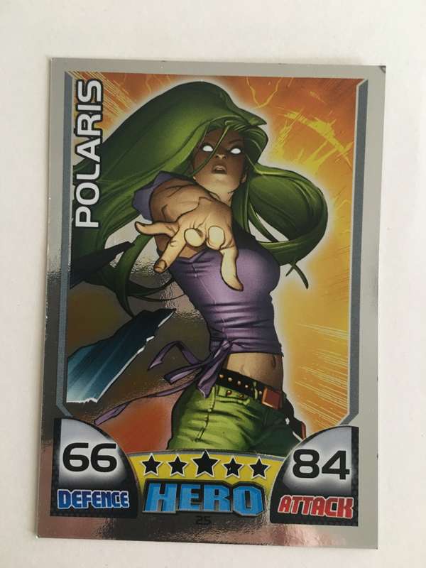 DC MARVEL TOPPS - HERO - FOIL CARD / SHINY CARD - POLARIS