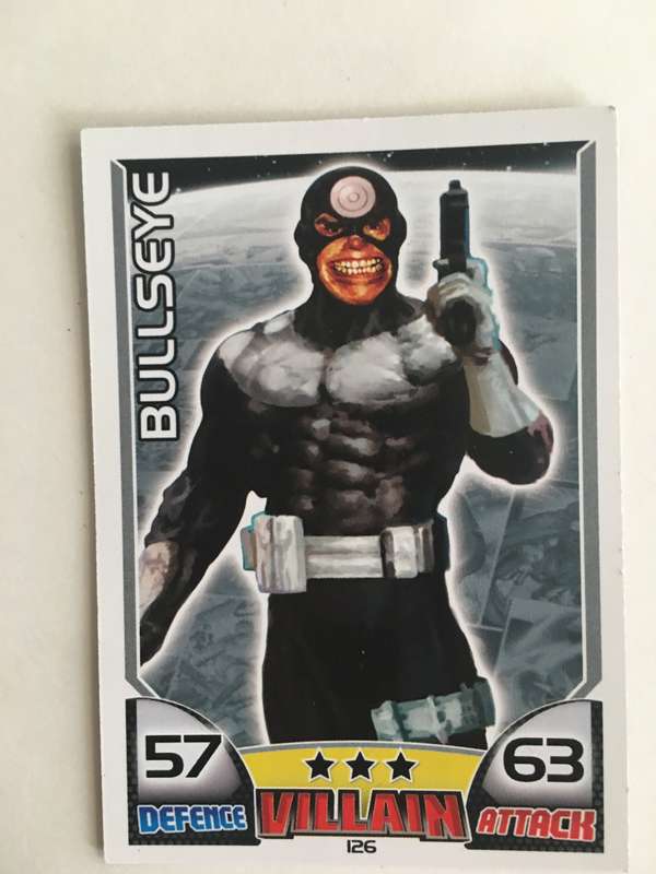 DC MARVEL TOPPS VILLAIN TRADING CARD -  BULLSEYE