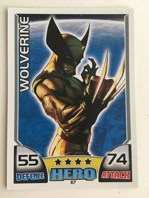 DC TOPPS MARVEL TRADING CARD  -  HERO - WOLVERINE