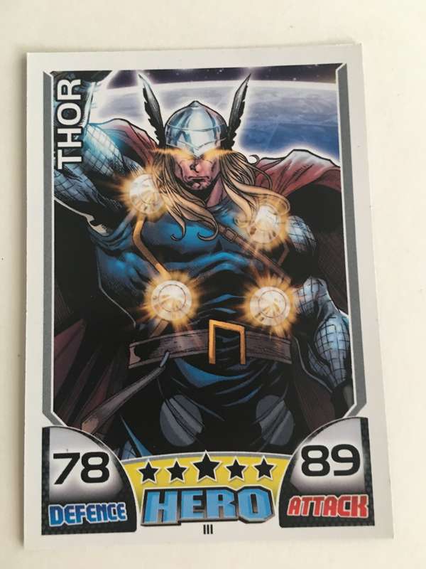 DC MARVEL TOPPS HERO TRADING CARD - THOR