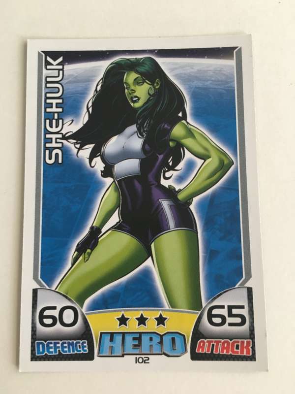 DC MARVEL TOPPS HERO TRADING CARD - SHE-HULK