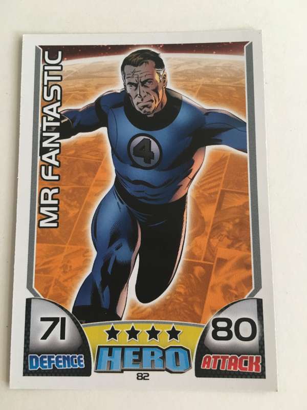 DC MARVEL TOPPS HERO TRADING CARD - MR. FANTASTIC