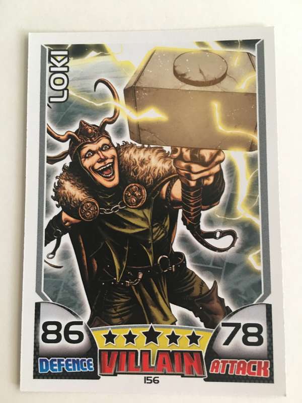 DC  MARVEL TOPPS TRADING CARD - VILLAIN - LOKI